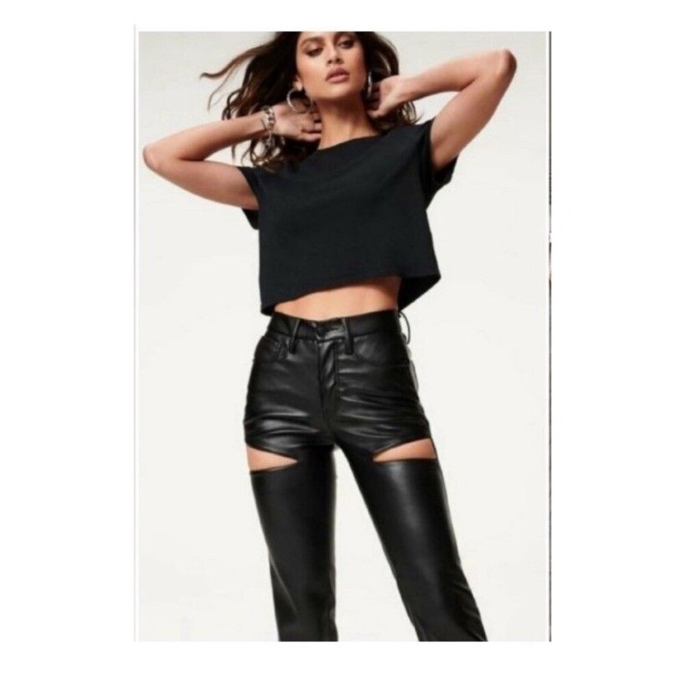 Citizens of Humanity Lilah High-Rise Leather blend Bootcut Pants